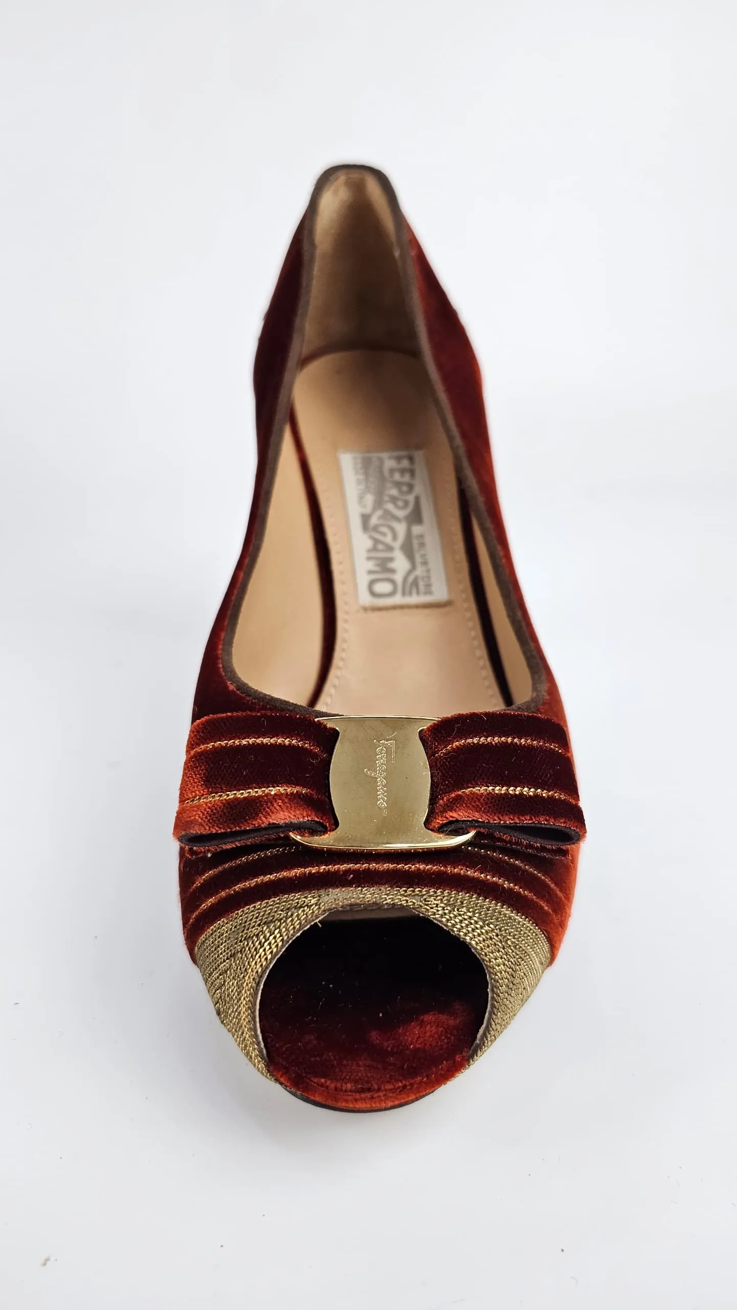 Bordeaux Fondente Toy Peep Toe Pumps