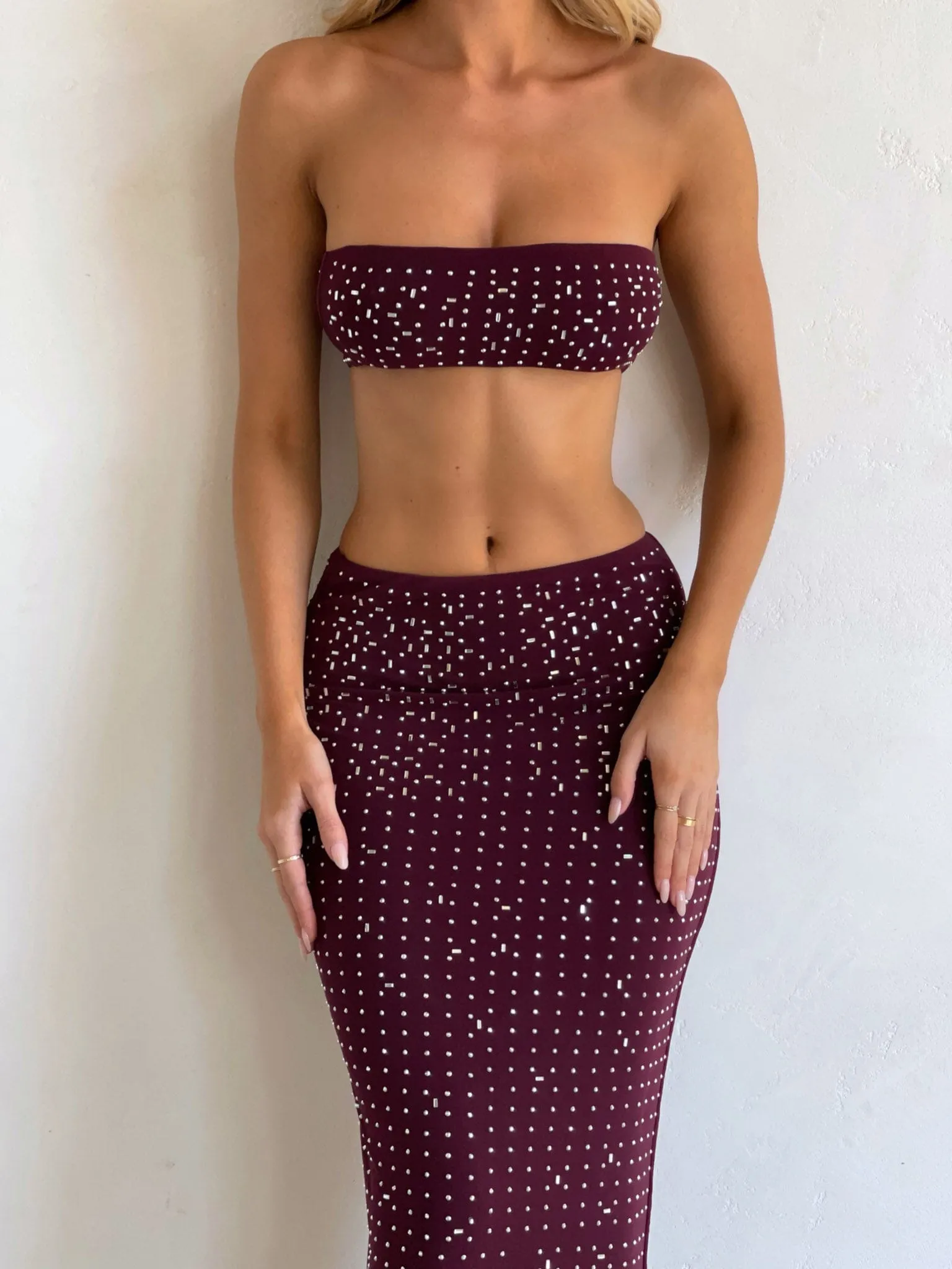 CHARLENE BANDEAU TOP WINE