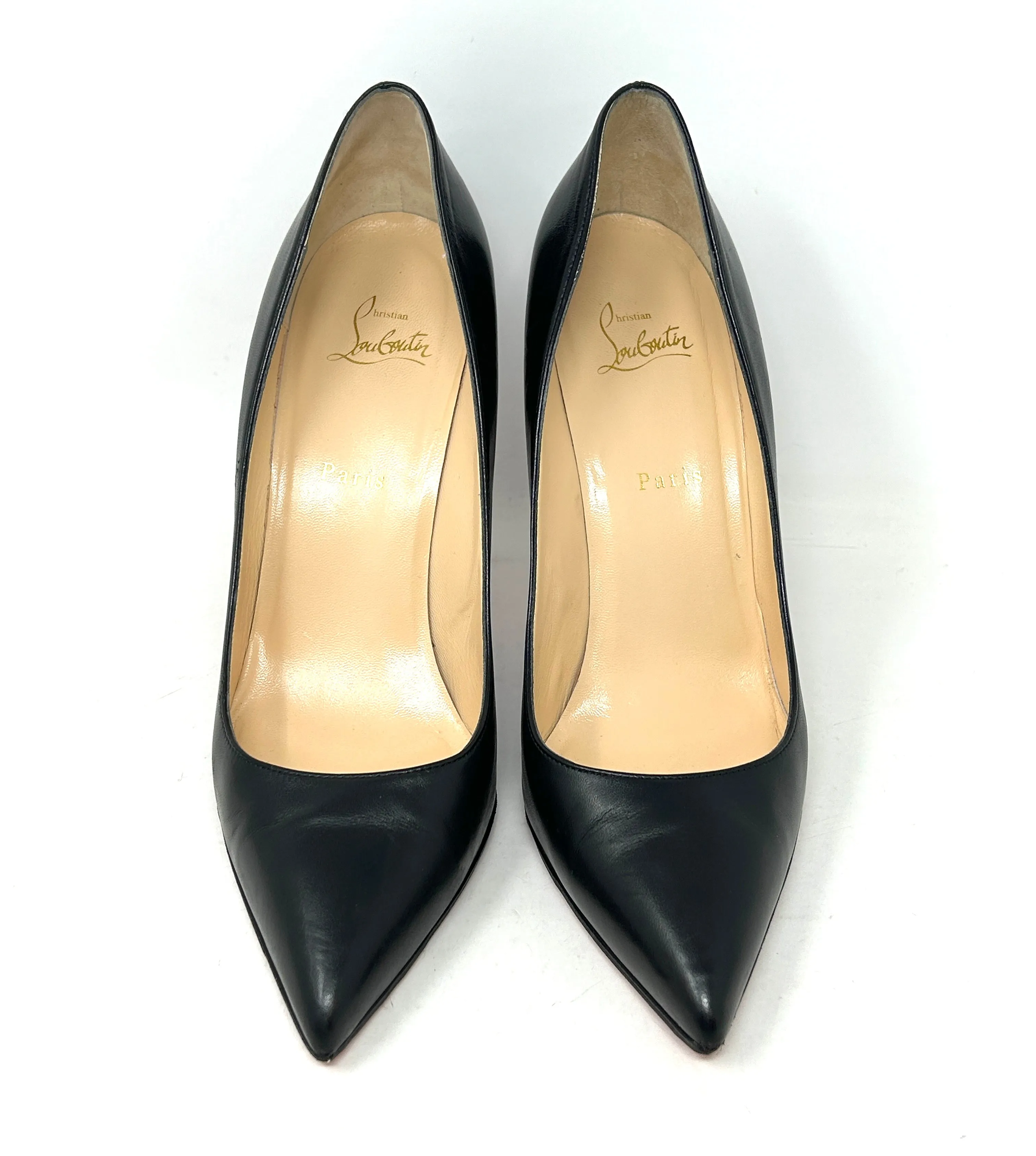 Christian Louboutin Pigalle 100 Black Leather Pump Heels 42 UK 9