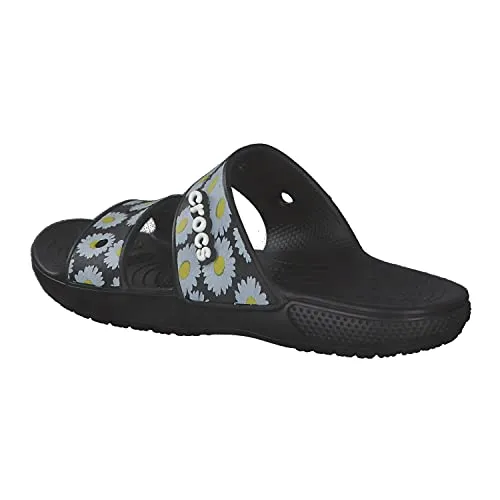 crocs Unisex Adult Clsccrcsvibssdl Black Daisy Sandal - 7 Uk