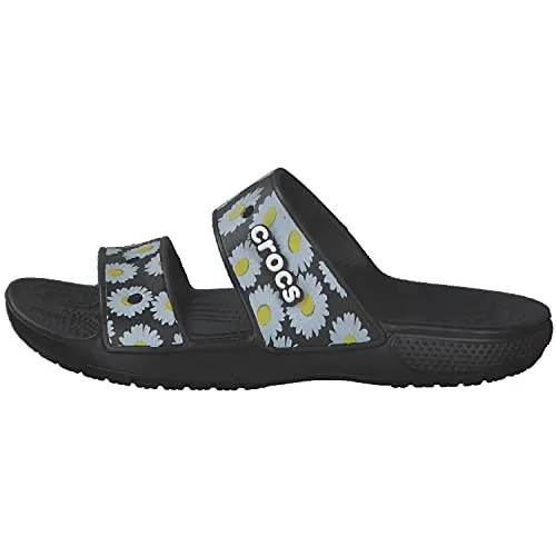 crocs Unisex Adult Clsccrcsvibssdl Black Daisy Sandal - 7 Uk