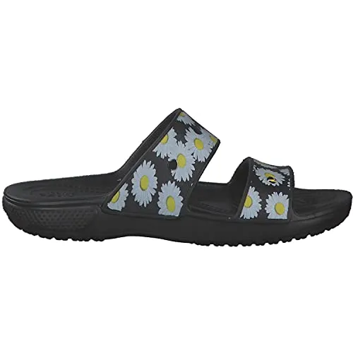 crocs Unisex Adult Clsccrcsvibssdl Black Daisy Sandal - 7 Uk