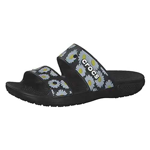 crocs Unisex Adult Clsccrcsvibssdl Black Daisy Sandal - 7 Uk