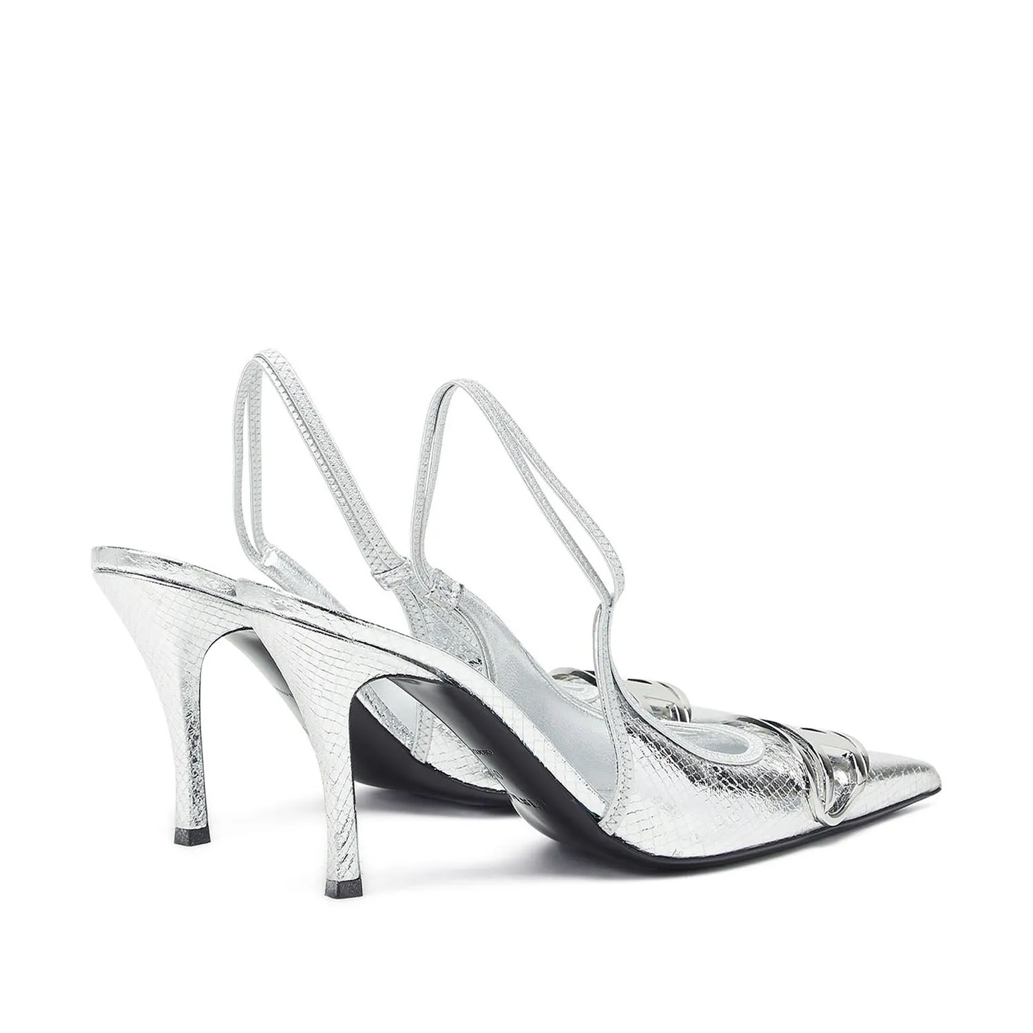 Diesel Women's D-Venus Slingback Shoes in Silver