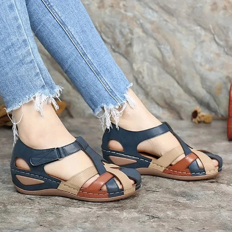 Fashion Women Sandals Waterproo Sli On Round Female Slippers Casual Comfortable Outdoor Fashion Sunmmer Plus Size Shoes Women