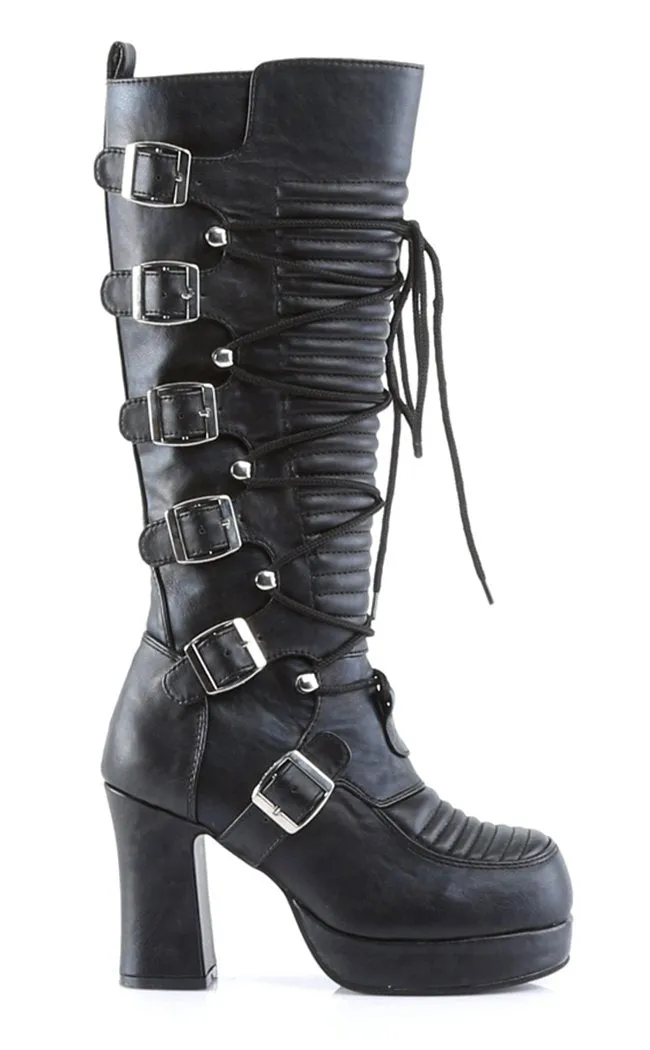 GOTHIKA-200 Black Steampunk Boots