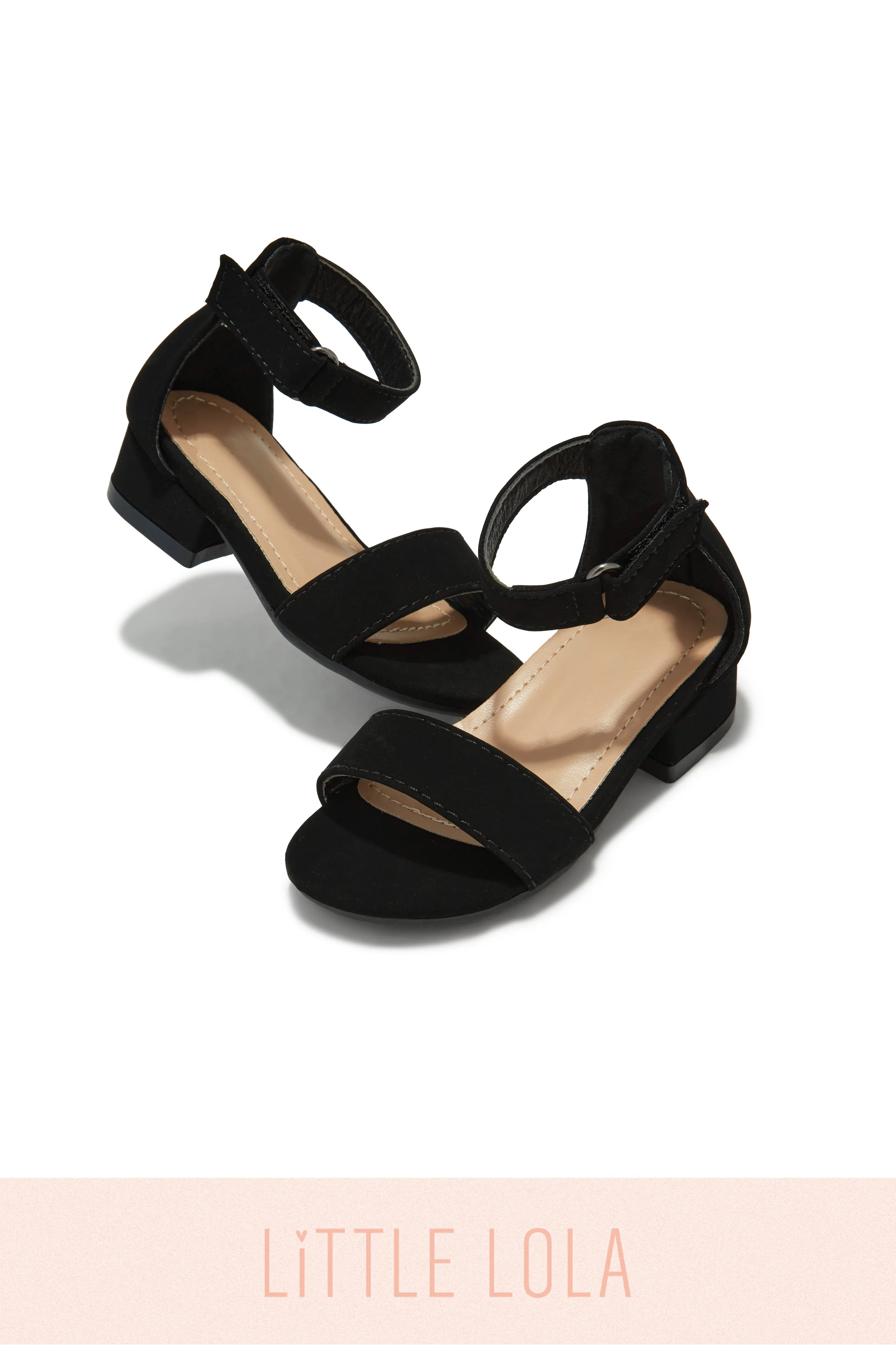 Mini Ava Block Heels - Black