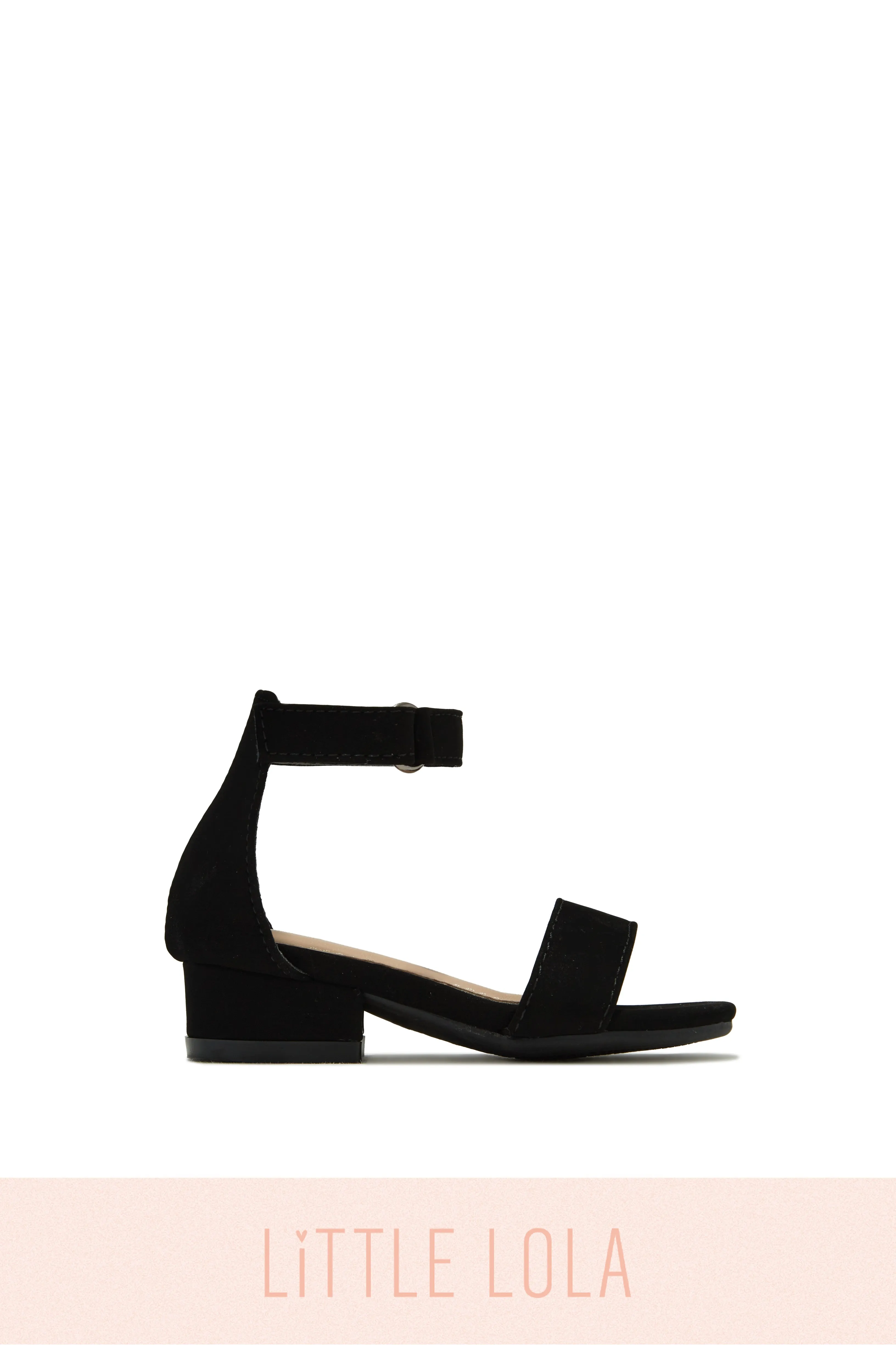 Mini Ava Block Heels - Black