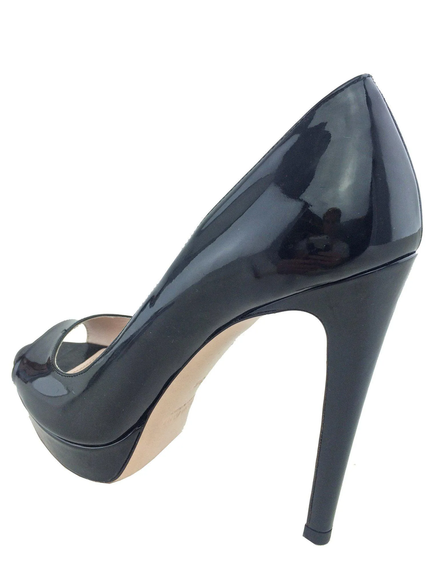 Miu Miu Patent Leather Platform Peep Toe Pumps Size 6