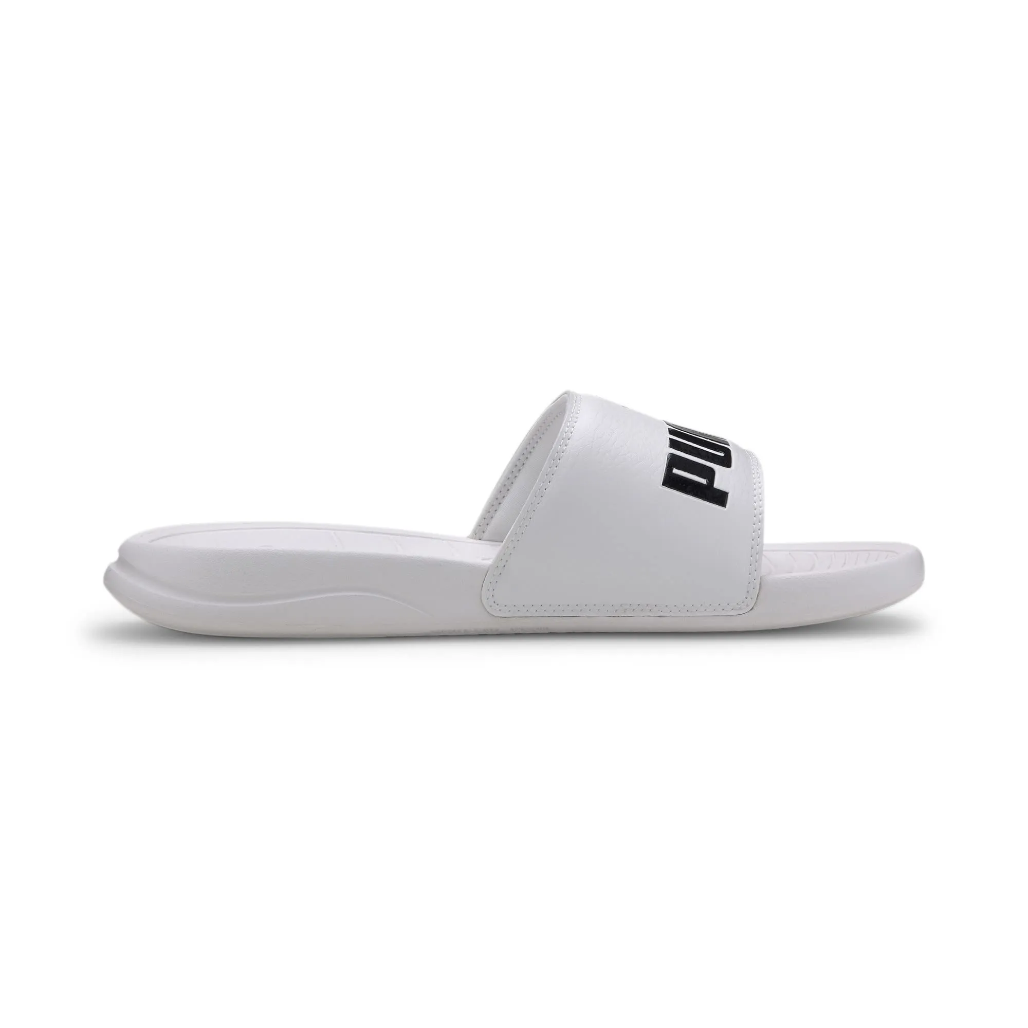 Puma Unisex Adult Popcat 20 White Black Slides-6 Kids UK (37227902)