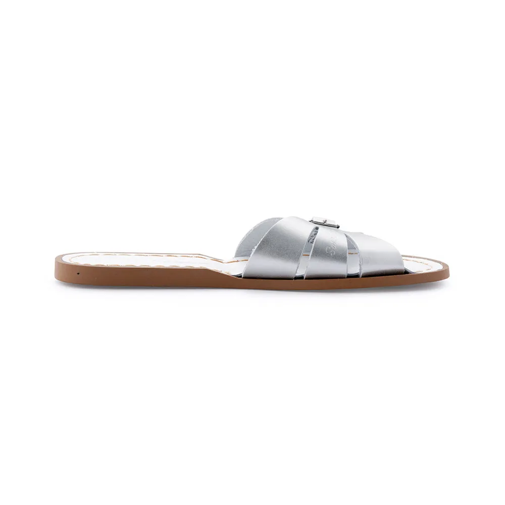 Salt Water Classic Slide Shoes Silver