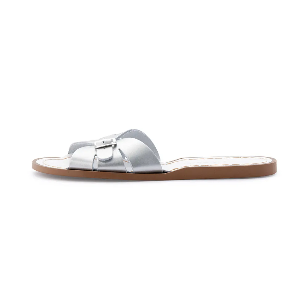 Salt Water Classic Slide Shoes Silver