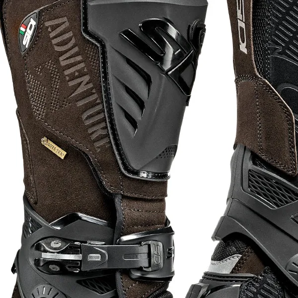 Sidi Adventure 2 Gore-Tex Waterproof Leather ADV Motorcycle Boots - Brown