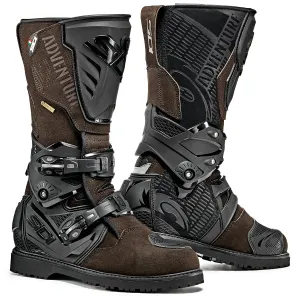 Sidi Adventure 2 Gore-Tex Waterproof Leather ADV Motorcycle Boots - Brown