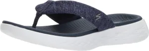 Skechers Women's ON-The-GO 600-PREFERRED Navy/White Slipper-6 Kids UK (15304-NVW)