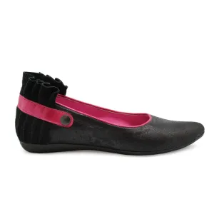 Tuille - Black and fuchsia flat shoes- last pair 36