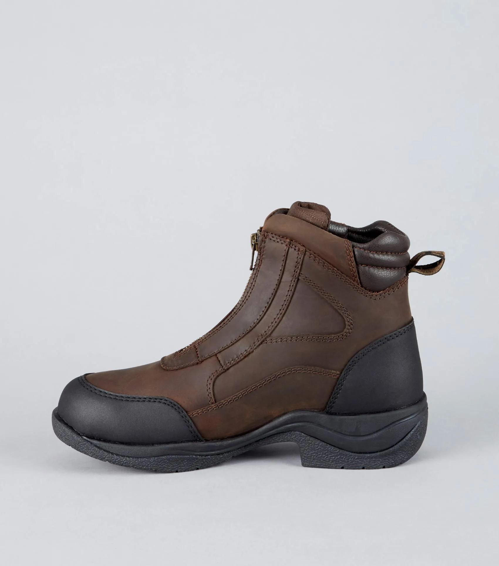 Vinci Waterproof Zip Front Boot Brown