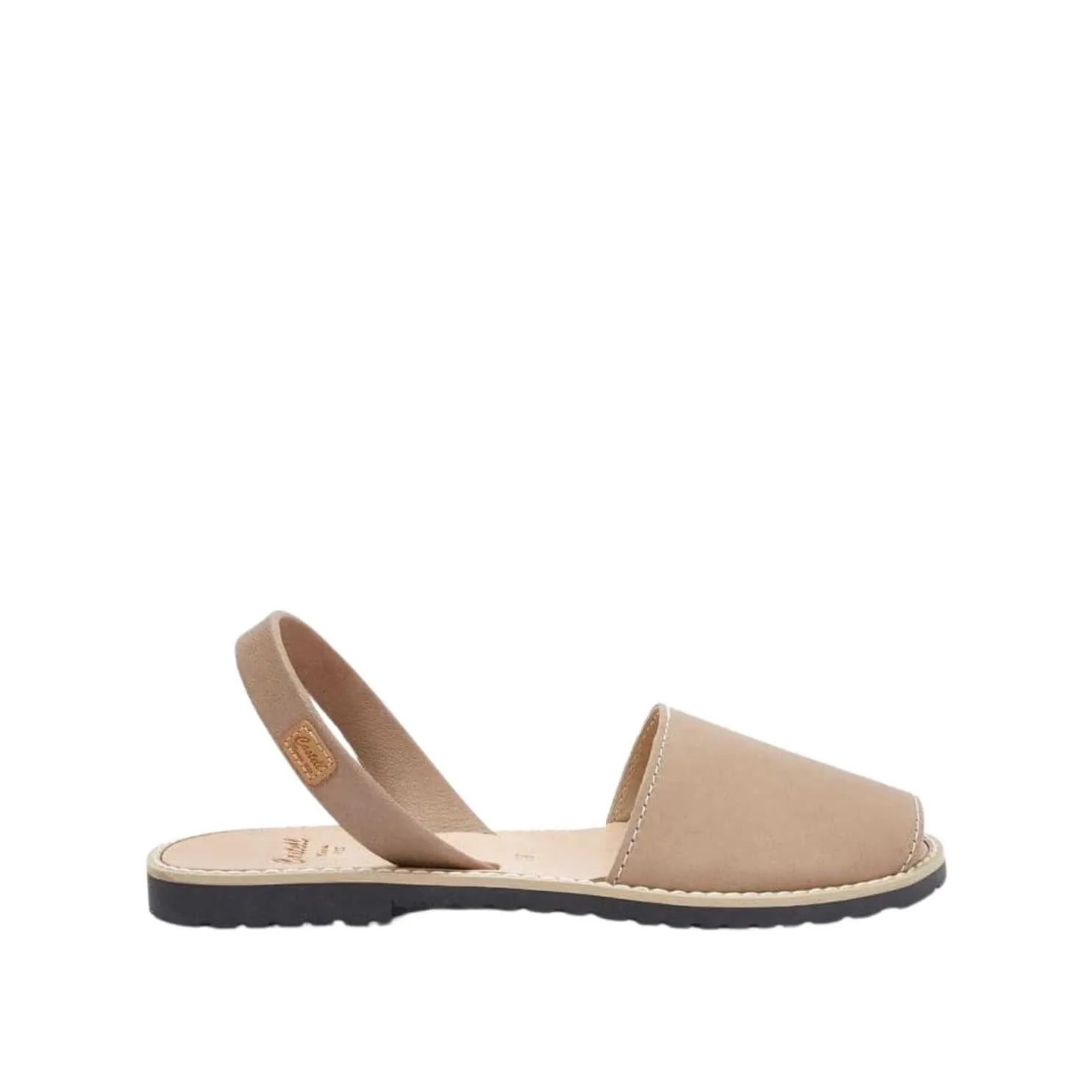 Women Plain Open Toe Menorcan Sandal In Leather - Madona 1056 Tuscany